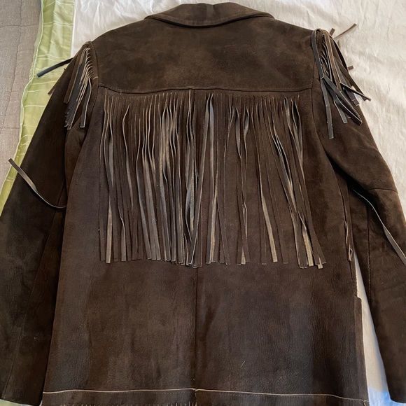 Vintage Jackets & Blazers - vintage suede fringe jacket 🧥